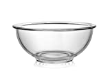 Bovado USA Glass Bowl for Storage, Mixing, Serving - Clear, Dishwasher, Freezer & Oven Safe Glass, Easy-Clean, 1.5 QT