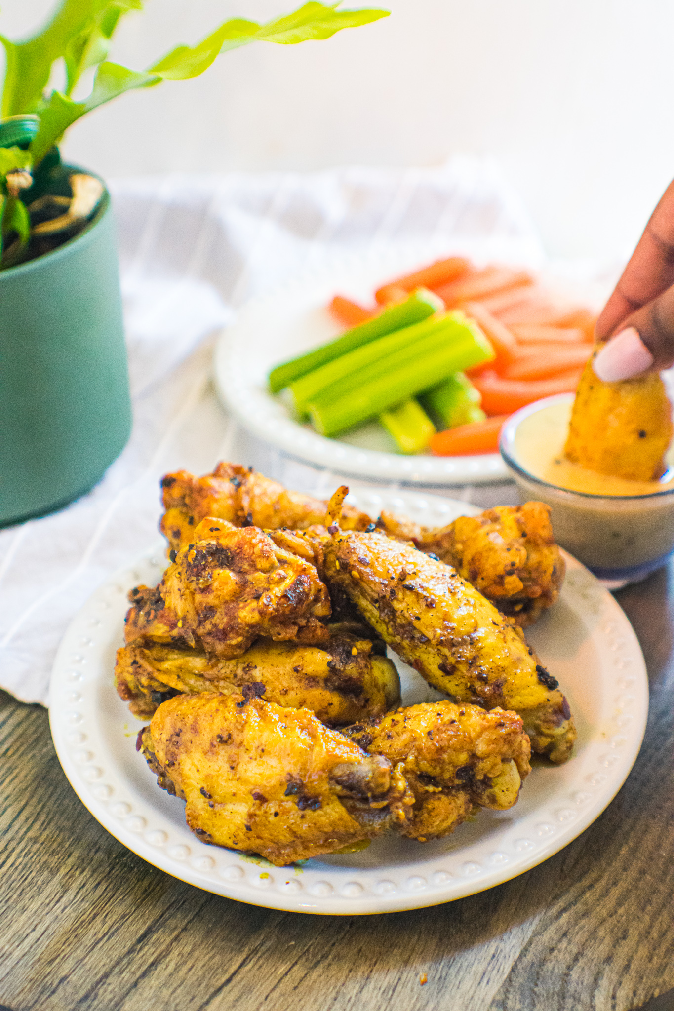 Moroccan Spice Wings - Air Fried | Keto, Low-Carb, Whole30 