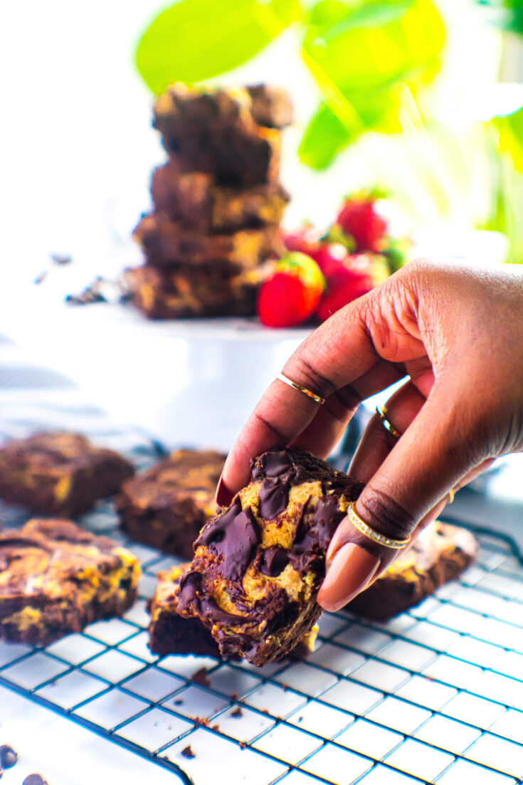Brookies - Brownie and Chocolate Chip Cookie Bars | Keto, Low-Carb